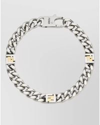 Fendi - Ff Cube Bracelet Chain Link Design - Lyst