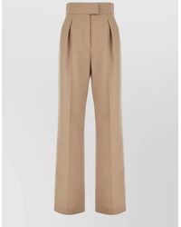 Valentino Garavani - Mohair Wide Leg Tailored High Waisted Pants - Lyst