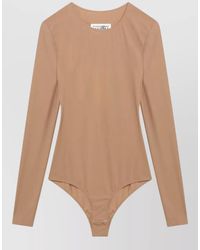 MM6 by Maison Margiela - Lycra Jersey Bodysuit - Lyst