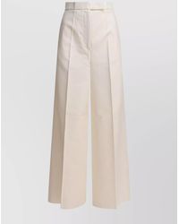 Max Mara - Wide Leg Trousers Featuring Belt Loops - Lyst