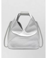 MM6 by Maison Margiela - Bucket Bag Metallic Finish Shoulder Strap Handle - Lyst