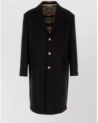Versace - Single Breasted Coat - Lyst