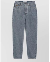 Chloé - Denim High-Rise Tapered Jeans - Lyst