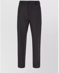 ZEGNA - Wool Straight-Leg Trousers - Lyst