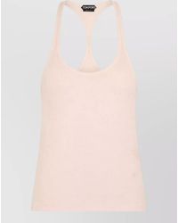 Tom Ford - Slim Racerback Ribbed Logo Tank Top - Lyst