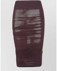 Wolford - High Waist Skirt Ruched Sheer Overlay - Lyst