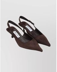 Jimmy Choo - Amel 50 Suede Kitten Heel Pumps - Lyst