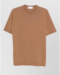 Lardini - Fine-Knit Cotton Short-Sleeve T-Shirt - Lyst