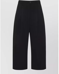 Studio Nicholson - Cotton High-Rise Wide-Leg Trousers - Lyst
