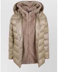 Herno - Down Hooded Quilted Parka Coat - Lyst