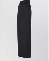 Maison Margiela - Virgin Wool Maxi Trouser Skirt High Waist - Lyst