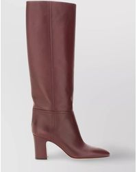 Paris Texas - Knee-High Leather Block Heel Boots - Lyst