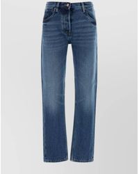 Prada - Denim Straight-Leg Trousers - Lyst