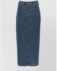 Wardrobe NYC - 'Denim Skirt With Pockets And Belt Loops' - Lyst