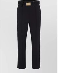 Elisabetta Franchi - High-Rise Slim-Fit Straight-Leg Tailored Trousers - Lyst