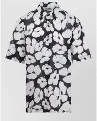 Dries Van Noten - Floral Short Sleeve Button Down Shirt - Lyst