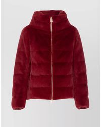 Herno - Faux Fur Down Puffer Jacket - Lyst