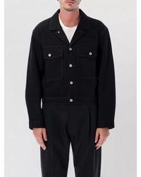 Lemaire - Denim Single Breasted Coat - Lyst