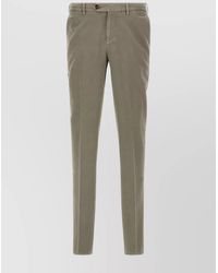 Brunello Cucinelli - Cotton Trousers With Back Pockets And Belt Loops - Lyst
