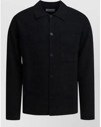 NN07 - Jonas Wool Blend Cardigan Chest Pocket - Lyst