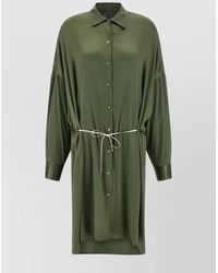 Dries Van Noten - Silk Knee-Length Dress - Lyst