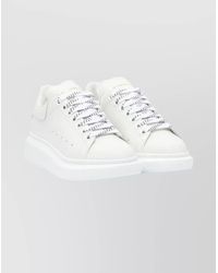 McQueen - Leather Oversized Low-Top Sneakers - Lyst