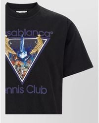 CASABLANCA - Cotton Graphic Print Short-Sleeve T-Shirt - Lyst