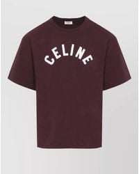 Celine - Striped Cotton Relaxed-Fit Short-Sleeve T-Shirt - Lyst