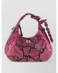 Ganni - Mini Hobo Shoulder Bag Braided Handle - Lyst