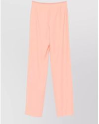Emporio Armani - High Waisted Wide Leg Tailored Trousers - Lyst
