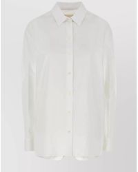 Givenchy - Cotton Shirt With Long Sleeves And Pleated Back - Lyst