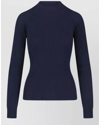 Moncler - Ribbed Crew Neck Top Long Sleeves - Lyst