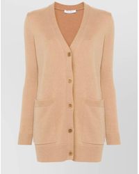 Max Mara - Cashmere Wool Sequined V-Neck Cardigan - Lyst