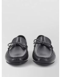 BOSS - Loafers Round Toe Bow Detail Rubber Sole - Lyst