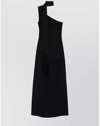 ‎Taller Marmo - Fringe Detail One-Shoulder Maxi Dress - Lyst