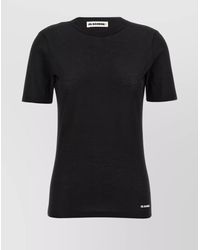 Jil Sander - Logo Crew Neck T-Shirt With Short Sleeves - Lyst