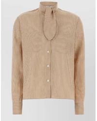 PT Torino - Viola Striped Jersey Shirt Long Sleeves - Lyst