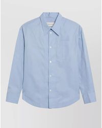 Ami Paris - Shirt Chest Pocket Long Sleeves - Lyst