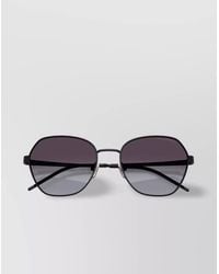 Emporio Armani - Metal Geometric-Frame Sunglasses - Lyst