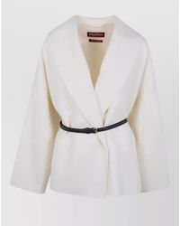 Max Mara - Wool Silk Cashmere Fitted Jacket - Lyst