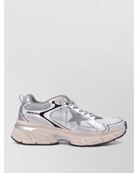 Golden Goose - Leather And Mesh Low-Top Sneakers - Lyst