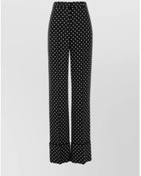 Valentino Garavani - Printed Wide-Leg Trousers - Lyst