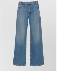 Liu Jo - Wide Leg Denim Jeans With Belt Loops - Lyst