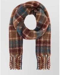 Drole de Monsieur - Checked Alpaca-Blend Scarf - Lyst