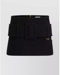 Patou - Mini Skirt With Wide Belt And Side Pocket - Lyst