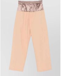 Dries Van Noten - Pablo Wide Leg Satin Trim Shorts - Lyst