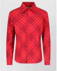 Burberry - Plaid Long Sleeves Top - Lyst
