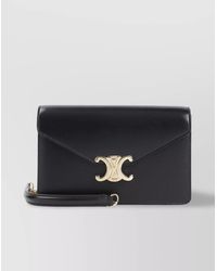 Celine - Leather Margo Wallet On Chain Shoulder Bag - Lyst