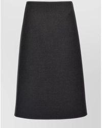 Jil Sander - Wool A-Line Skirt - Lyst