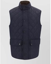 Barbour - Quilted Padded Sleeveless Vest - Lyst
